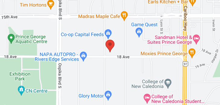 map of 1393 W CENTRAL STREET